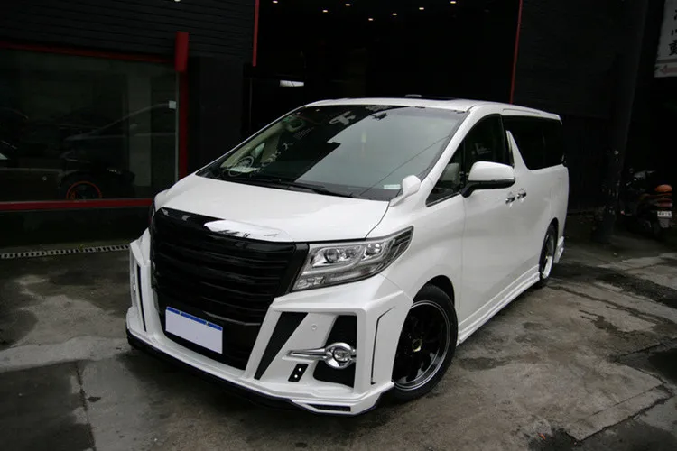 For Toyotas Alphard Upgrade ZEUS body kit  MZSPEED Replace front bumper and install rear spoiler