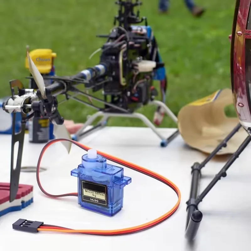 Sg90 9g micro servo motor 50 peças para robô rc helicóptero avião mini carro 180/360 graus asa fixa micro peças de engrenagem