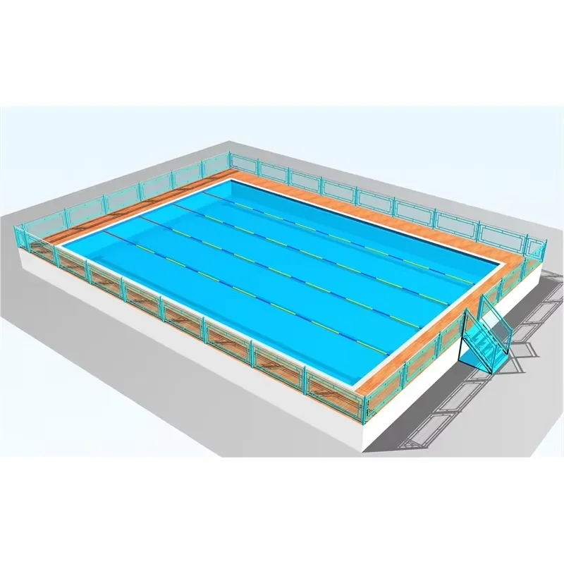 Customized Steel Structure Above Ground Pool Metal Frame Regular Shape Pools Swimming Outdoor Adult Mini Steel Frame Pool