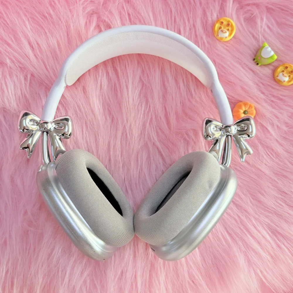 

Украшение для наушников с бантом для Airpods Max 2, чехол для наушников Y2K, милый розовый чехол для наушников Airpods Max, реплика аксессуаров, подвески
