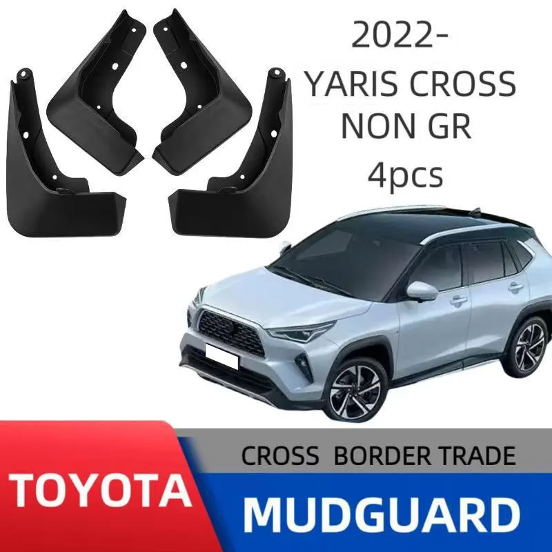 

4PCS For Toyota Yaris Cross Non GR 2023 Car Mudguards Cover Front and Rear Parts Splash Proof Mud Flap Wheel Guards Accessories