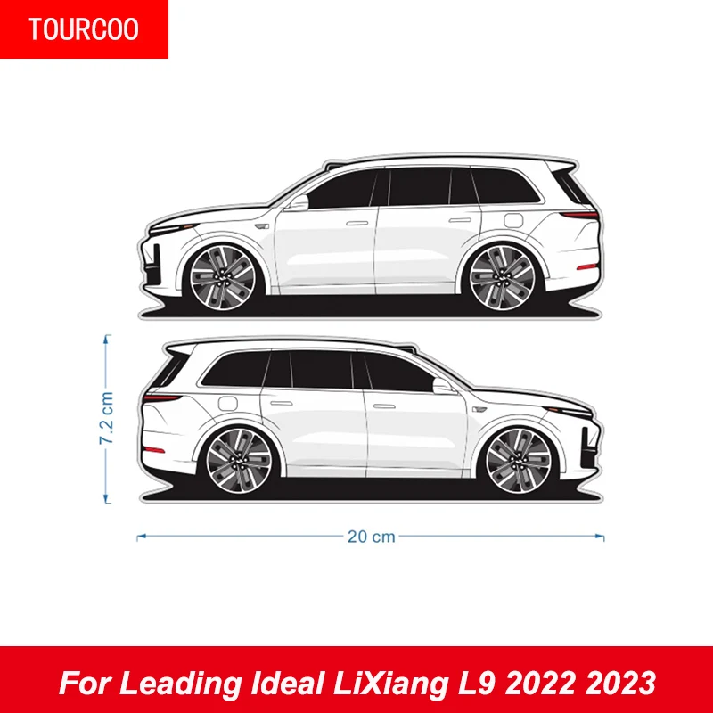 For Leading Ideal LiXiang L9 2022 2023 Car Styling Decor Sticker Anti-scratch Waterproof Personalized Stickers