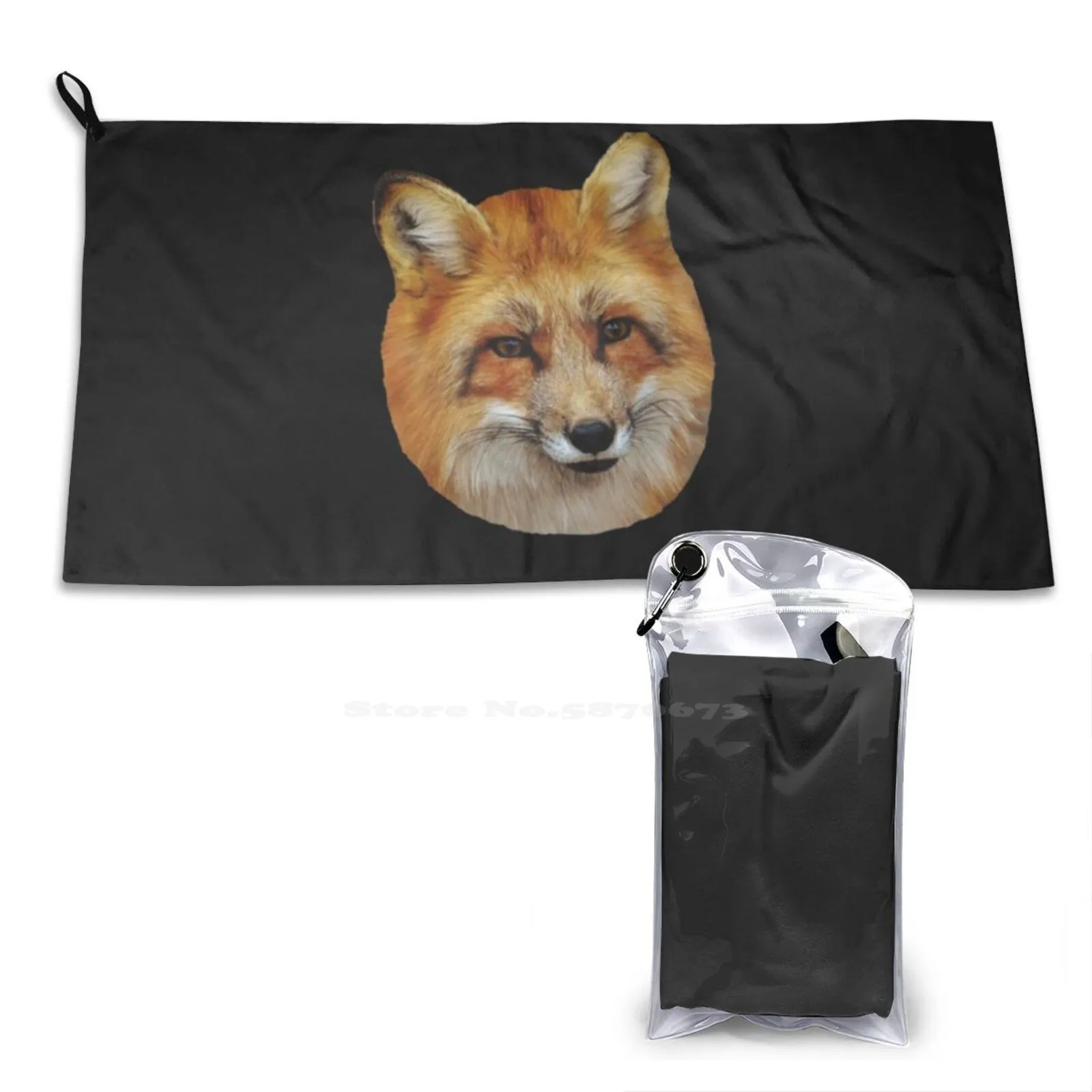 Fox Soft Bath Towel Washcloth Outdoor Fox Close Up Ideas Christmas Birthday Wild Animal Forest Meadow