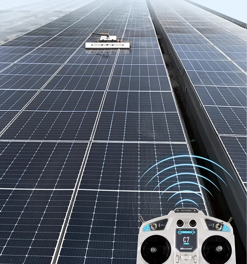 Smart Remote control track Solar panel Cleaner photovoltaic cleaning Robot