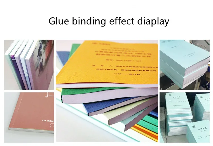 Book Spine Gluing Machine/ Automatic Glue Binding Machine for Book Notebook