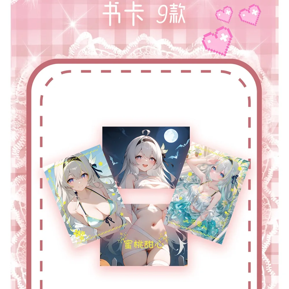 Peach Sweetheart Goddess Story Collection Card For Children Cute Charming Girl Firefly Yae Miko Limited Game Card Table Gifts