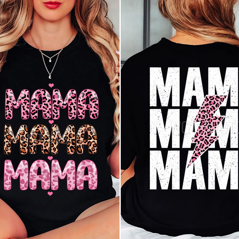 

Mama Print T-shirts For Women Summer Casual Oversized Tee Shirts O Neck Short-sleeved T Shirts Fashion Mother's Gifts T-Shirt