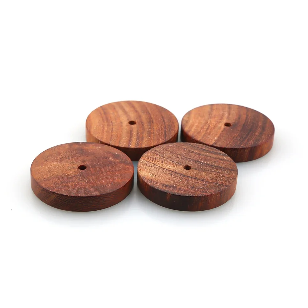 4 sets 23x20mm quality rosewood sandalwood speakers spike speaker amplifier CD player Isolation Stand Feet Spike Pad Base
