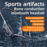 New X10 bone conduction swimming earphones come with 32G memory digital display screen sports running earphones
