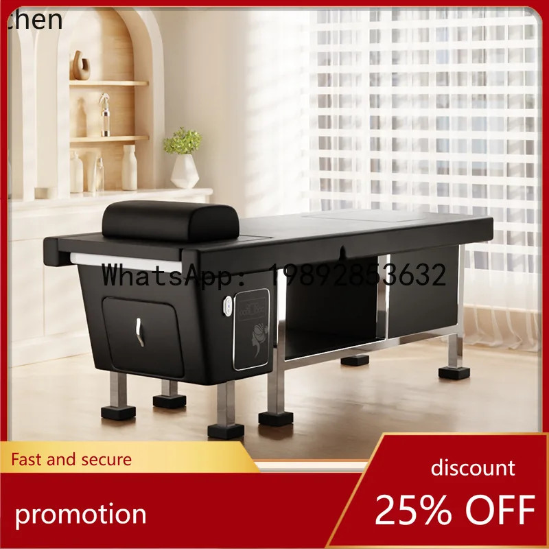 YFY  Head Therapy Shampoo Bed Water Circulation Heater Beauty Bed Integrated Hair Salon Water Circulation System