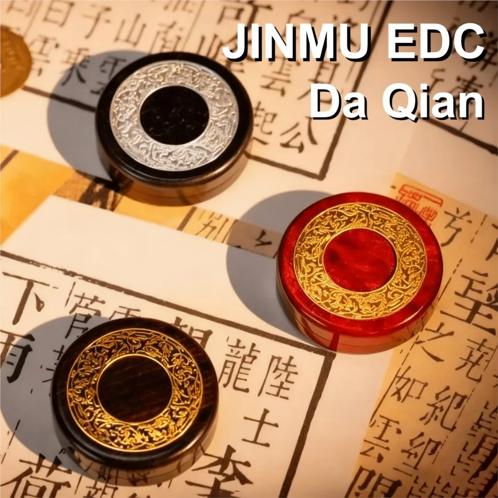 JINMU EDC Da Qian Haptic Coin Zabawka Antystresowa Fidget Toys Dla Dorosłych Oryginalny Design Gadżety Redukujące Lęk Zabawki Biurowe