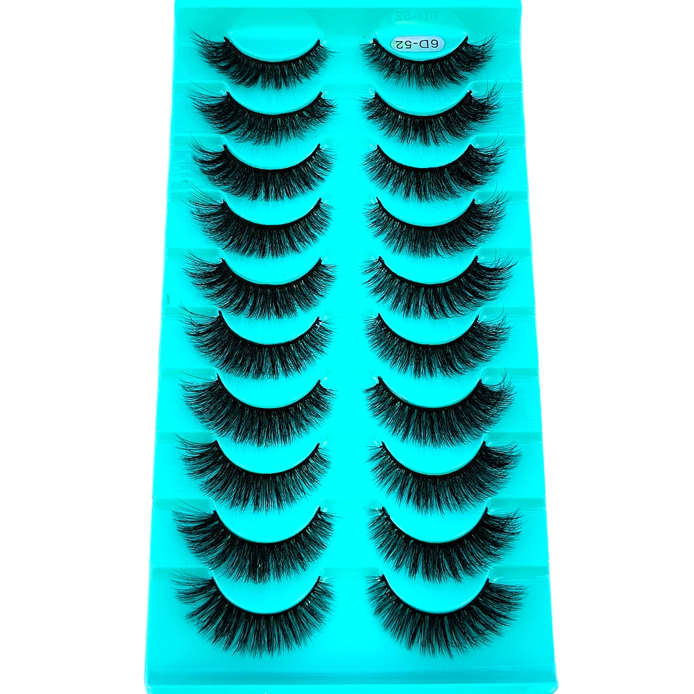 New 10 pairs natural Thick false eyelashes long makeup 3d mink eyelashes eyelash extension mink eyelashes for beauty