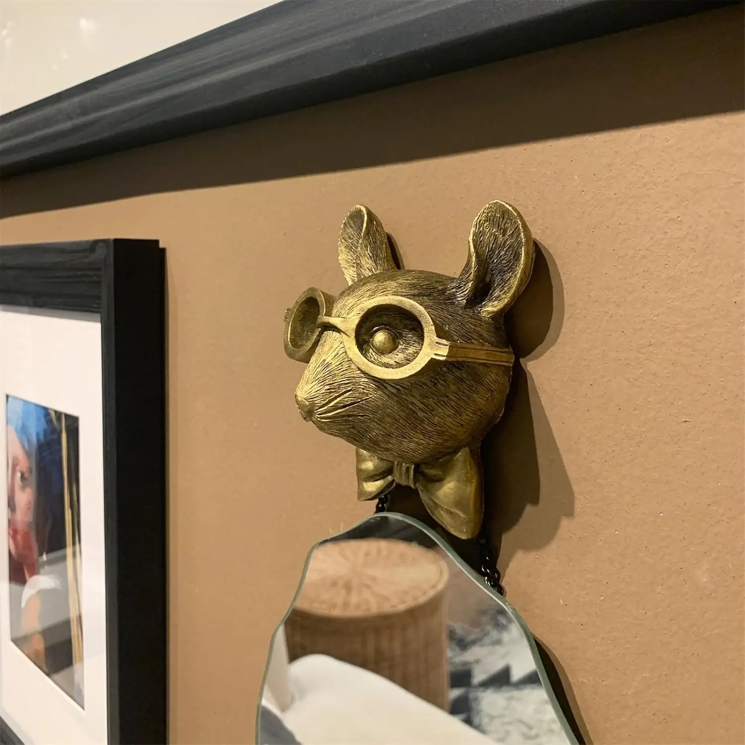 Animal Wall Decor: Faux Deer Head Mount, Resin Animal Head Wall Hanging for Living Room, Bedroom, Bathroom,, Customized