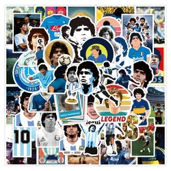 50Pcs Soccer Star Tribute Football Graffiti Stickers DIY Luggage Guitar Laptop Waterproof PVC Classic Toy Sticker Decals