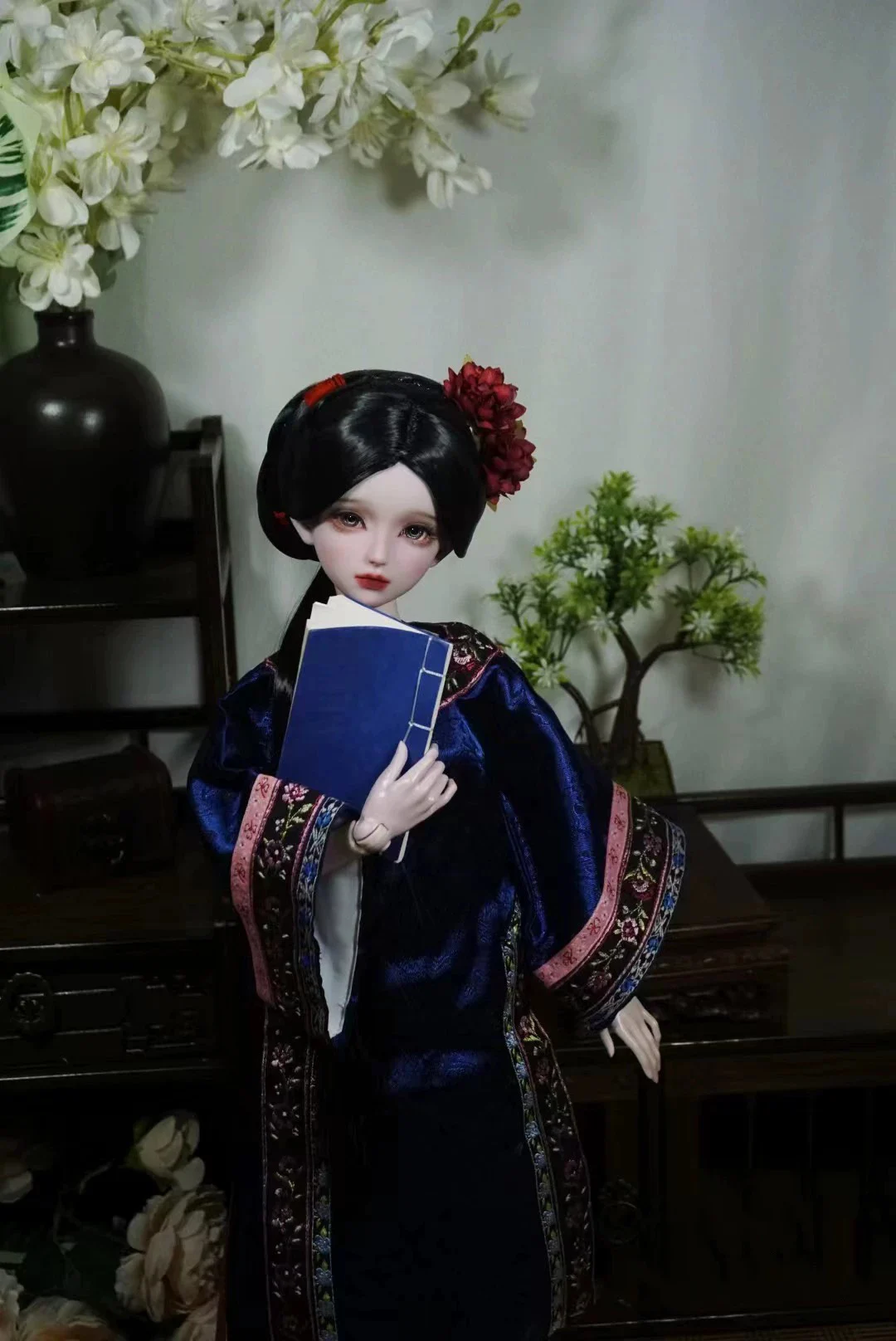 1/4 1/3 Starożytny kostium BJD Peruka Chińska wróżka Hanfu Długie włosy Retro Peruki dla BJD/SD MSD SD13 Dziewczyna SSDF Akcesoria dla lalek C2400