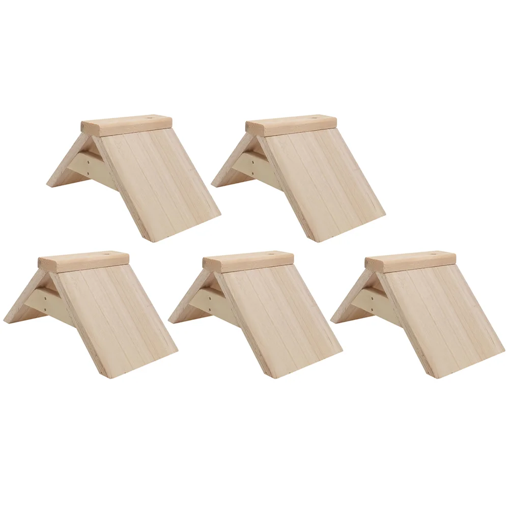 

5 Pcs Pigeon Solid Wood Perch Roosts and Perches Bird Cage Toy Parrot Training Rack Parakeet Accessories Accessory Wooden