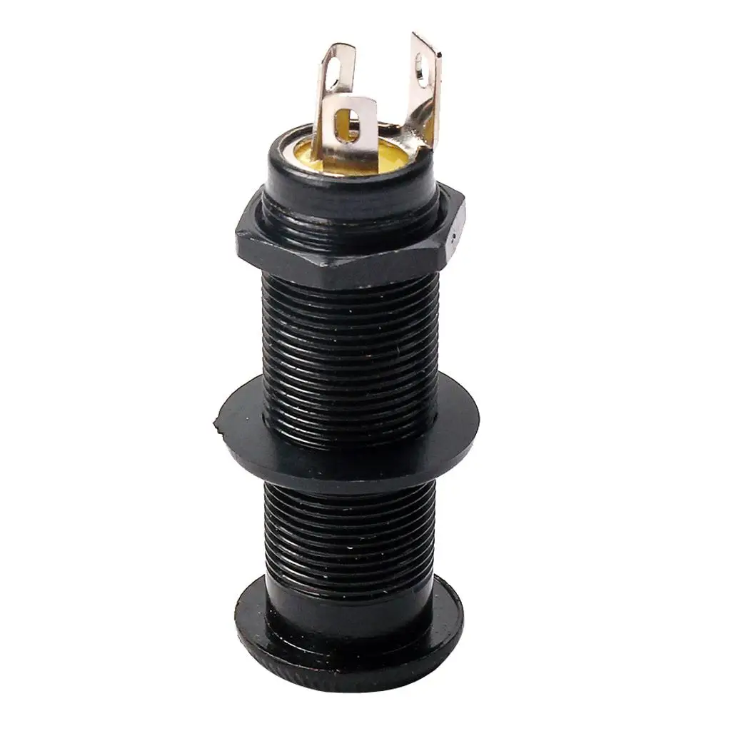 Guitar Input / Output Stereo Cylinder Flush-mounted Socket Suitable for 12 Mm