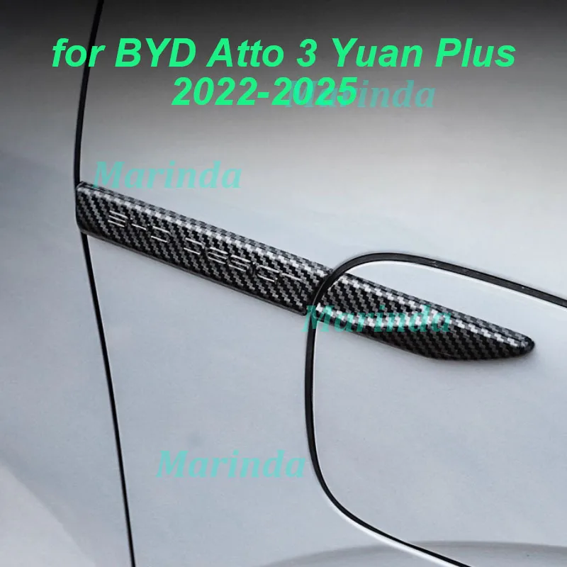 

Car Door Side Leaf Fender Decorative Trim for BYD Atto 3 Yuan Plus 2022-2025 Body Marker Blackened Cover Exterior Accessories