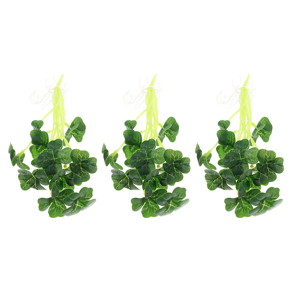 3 Branches Table Garland Imitation Plants Leaves Realistic Faux Decorate Lifelike Stems for Olive Green Artificial