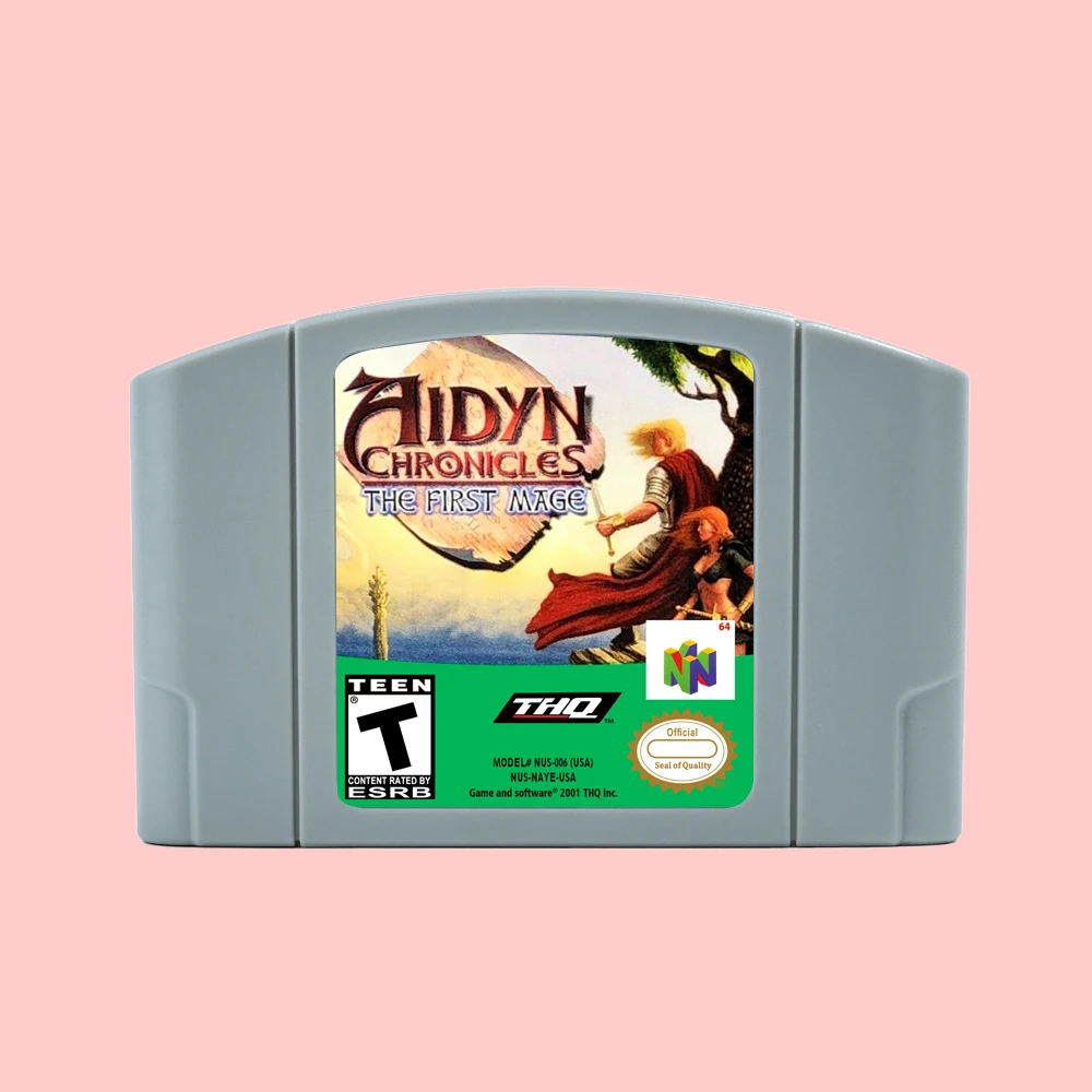 

Aidyn Chronicles - The First Mage for Retro N64 Bit Game Cartridge USA EUR Version NTSC PAL FormatChidren Gift Gaming
