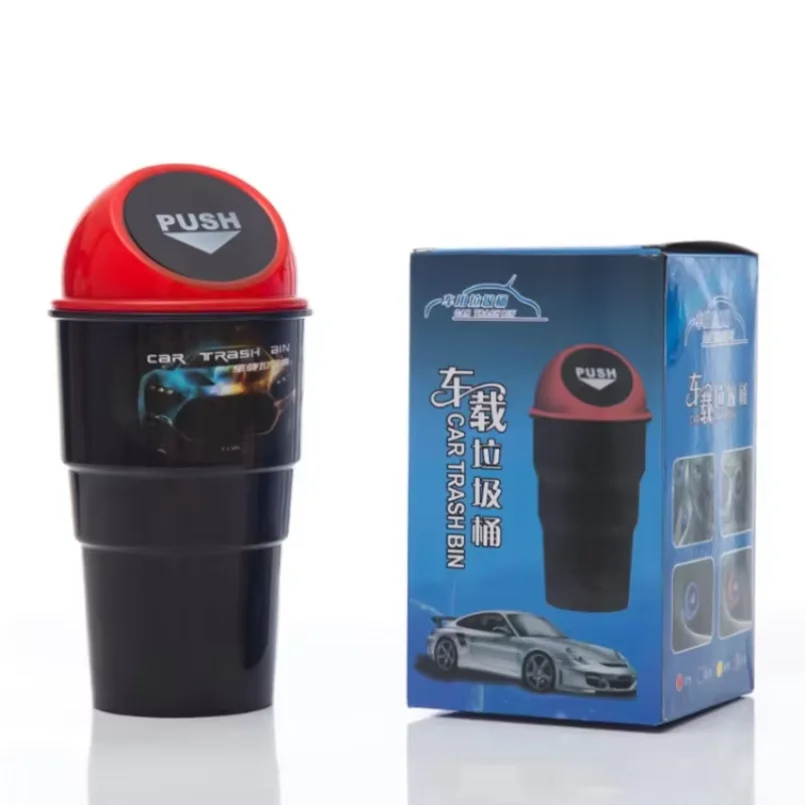 Car Trash Can Car Door Seat Back Garbage Storage Fashion Creative Water Cup Holder Storage Bucket view 4