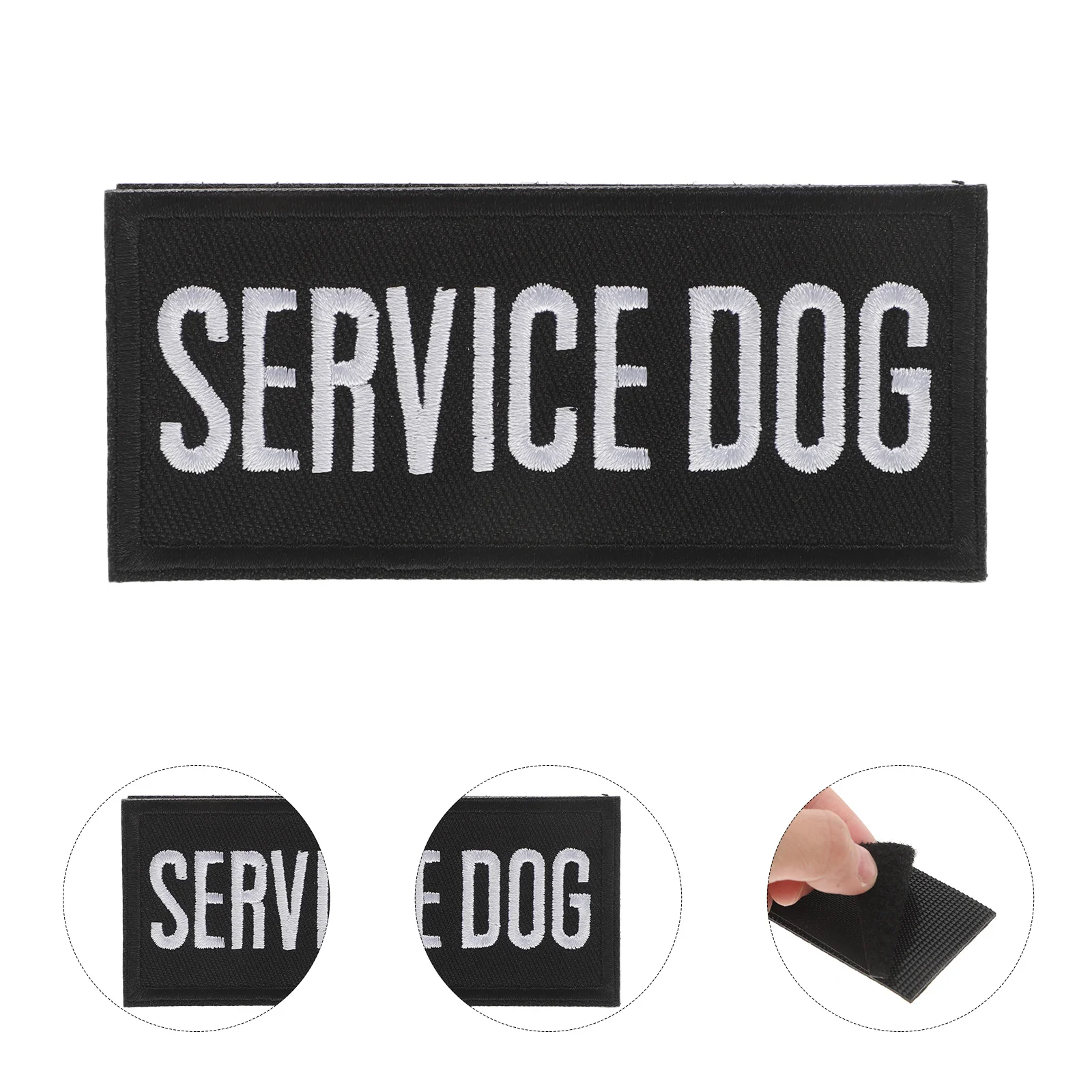 

2Pcs Service Dog Harness Embroidered Patch Easy Wear Comfortable Polyester Material Suitable Small Large Pets Training Travel