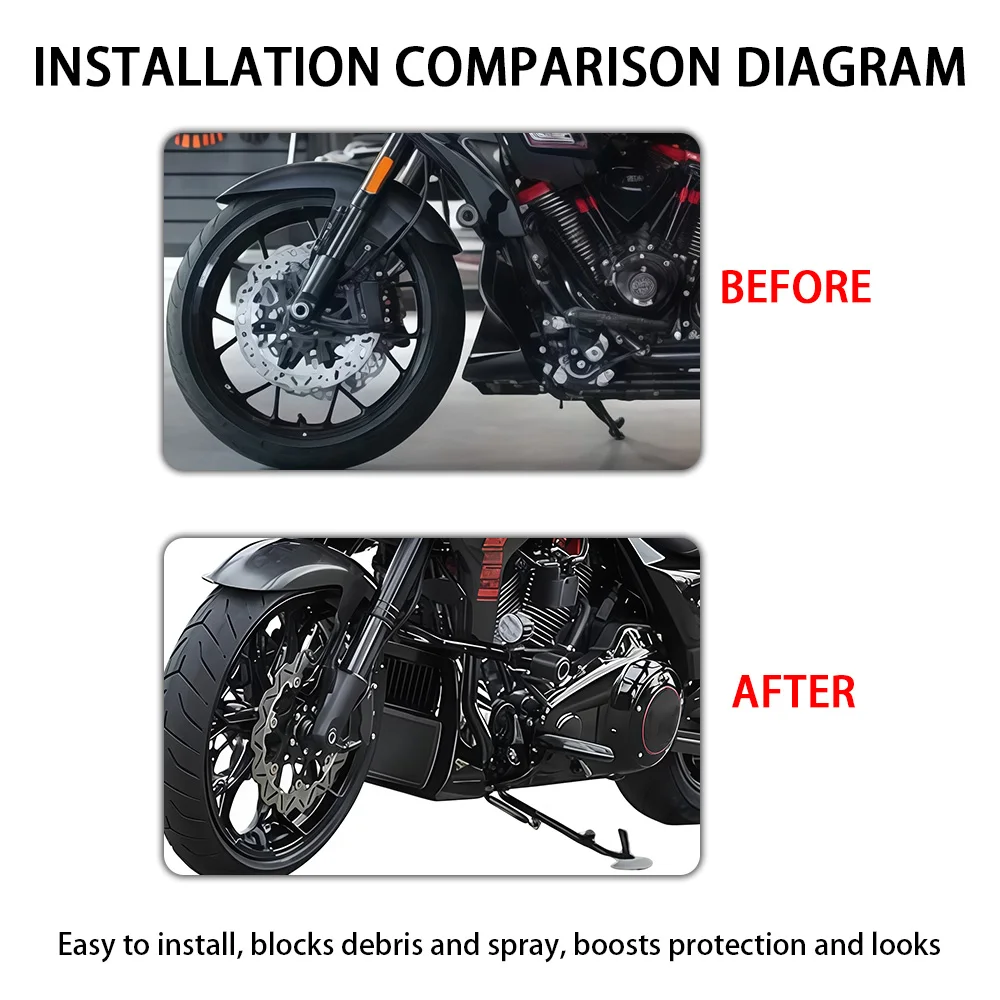Radiator Grill Guard Front Spoiler Fairing Fit For Harley 24+ FLHXSE FLTRXSE FLTRXSTSE FLHX Motorcycle Protector Accessories
