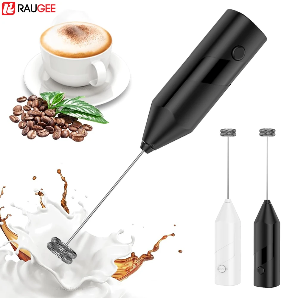 Espumador de Leite Elétrico Portátil, Batedor de Ovos, Mini Espumador de Leite Sem Fio, Mixer para Café, Cappuccino e Creme