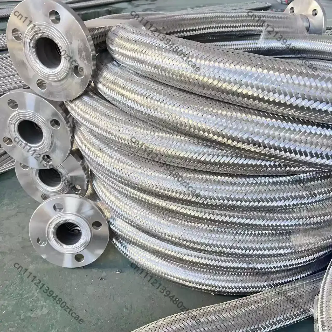 Heavy‑Duty Reinforced Metal Flexible Transfer Hose Tube Industrial Tank Vehicle Spare Replace Accessory