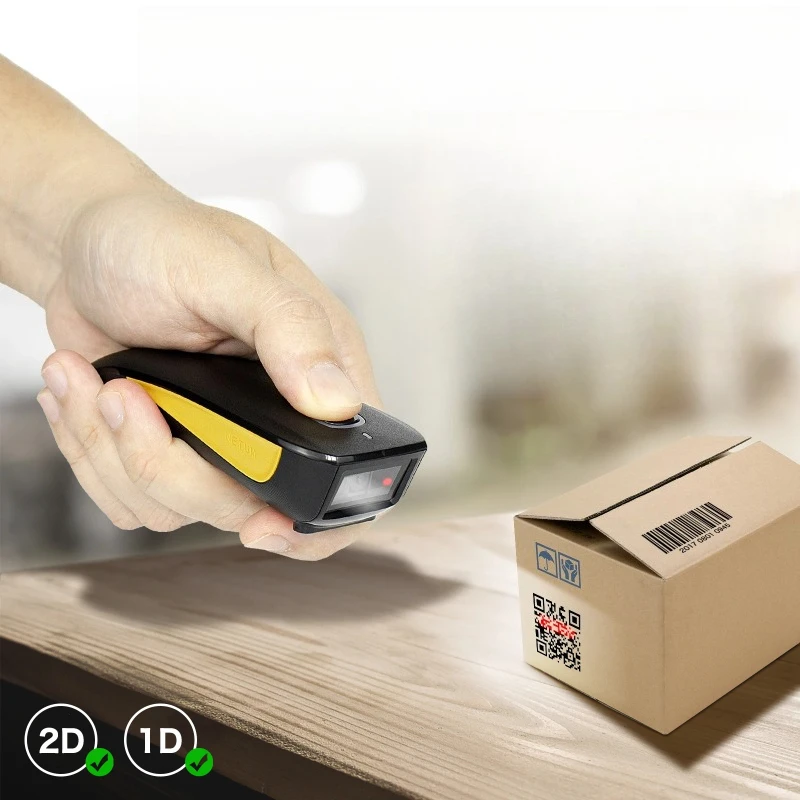 C750 Serie Bluetooth Wireless 2D Barcode Scanner Pocket 1D QR Barcode PDF417 for Tobacco Garment Mobile payment Industry