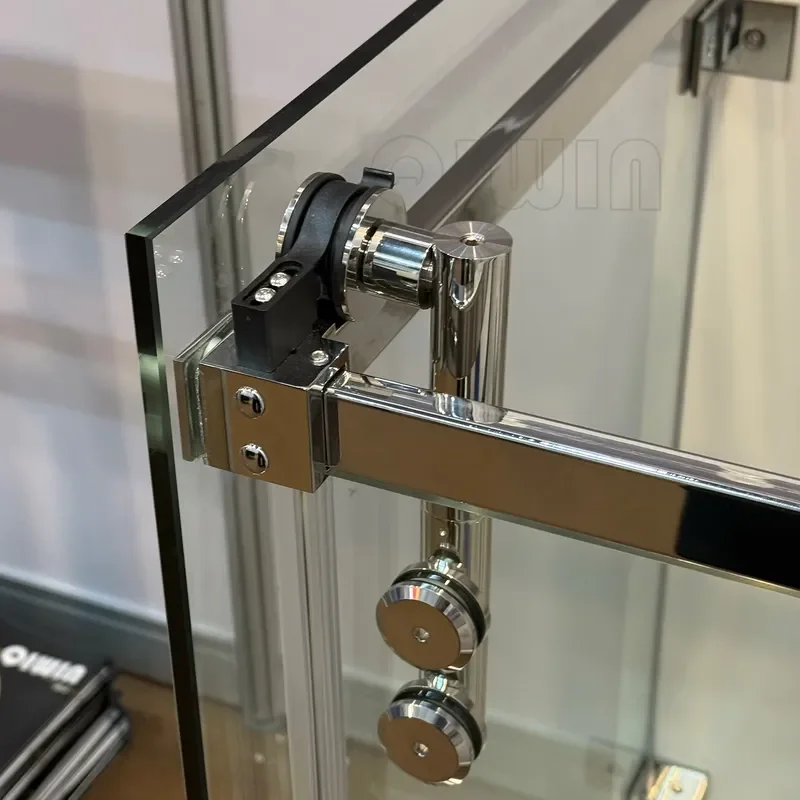 SUS304 Stainless Steel Tempered Glass Shower Box Enclosure Sliding Door System Inward Opening for Small Bathrooms