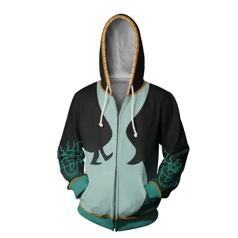 Zelda Legend Cosplay Hoodie Sweater Sweatshirt Zipper Coat