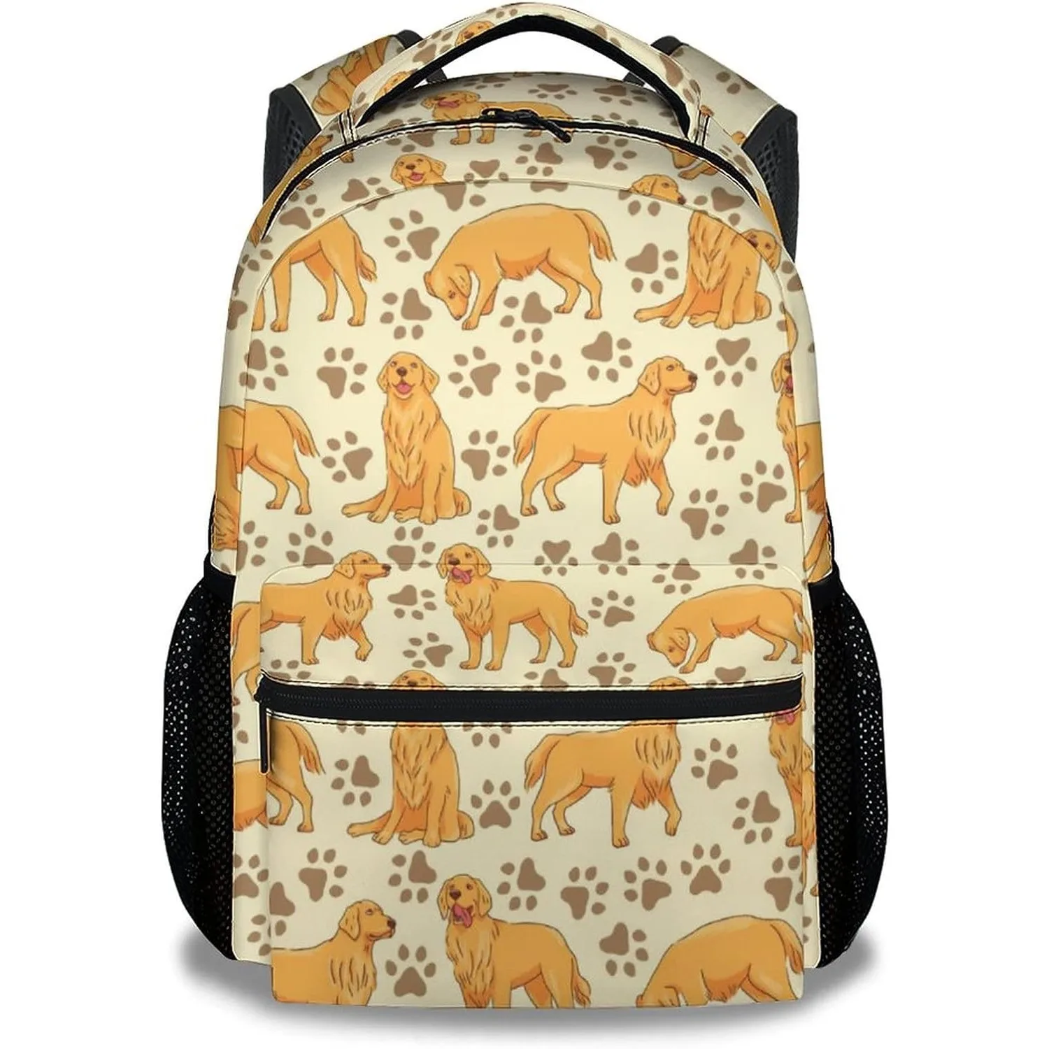 

Golden Retriever Backpack Gifts, 16 Inch Cute Dog Pattern Bookbag Durable, Lightweight, Large Capacity