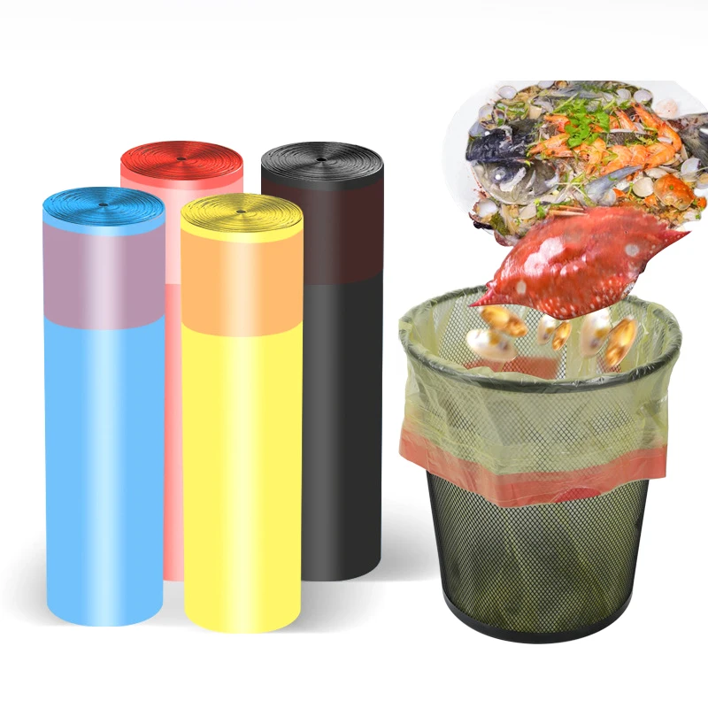 1pc  Handheld Closed Thicken Trash Bags Household Disposable Trash Pouch Kitchen Cleaning Waste Bag Waterproof Storage