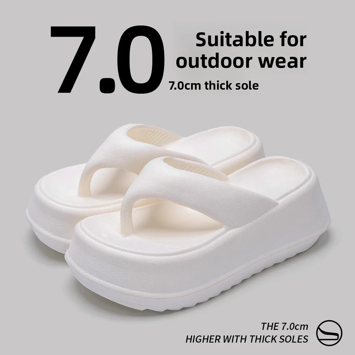 

Women's Summer 2025 New Thick Bottom Anti-Slip Anti-Odor Indoor Outdoor Slippers Crossbody Sandals Home Beach Indoor Slippers