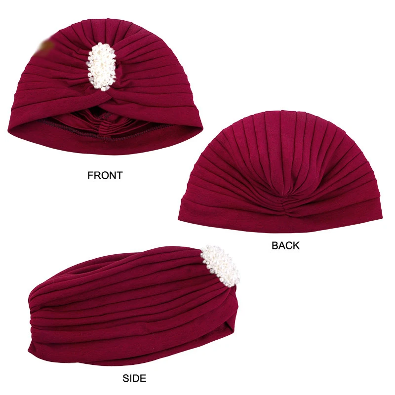 

Новая модная женская плиссированная шапка-тюрбан, хиджаб, мусульманские шапки, шапочки, шарф, повязка на голову, шапка, Feminino, исламский головной убор