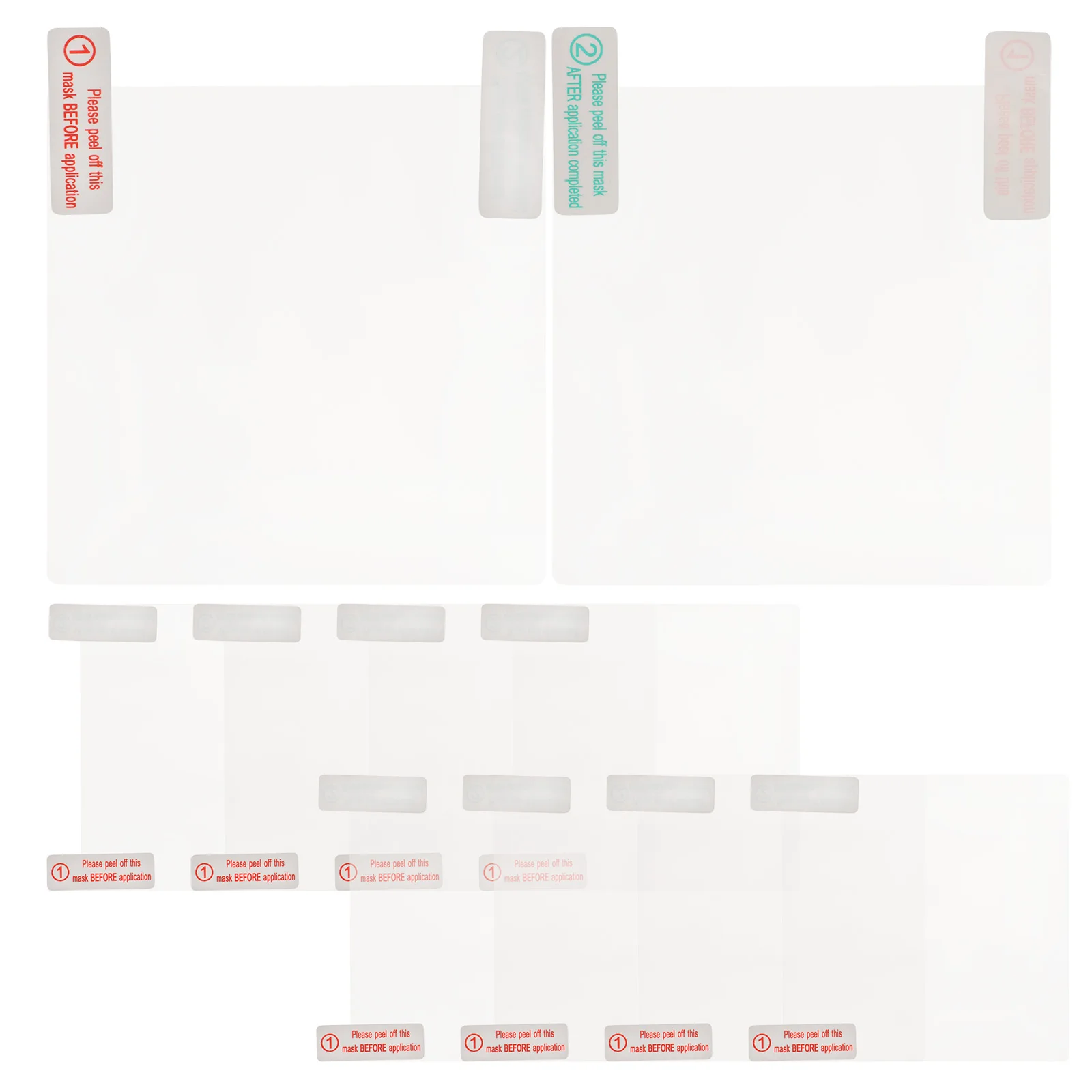 10pcs Car ETC Sticker Double Sided Static Transparent Adhesive Tape for Windshield Vehicle Decal Automotive Accessory