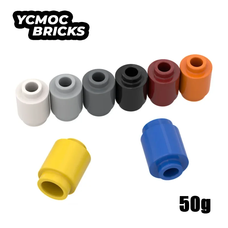 50g MOC Building Blocks 3062 Round 1 x 1 Open Stud Compatible Bricks Parts DIY Assmble Particle Kid Brain Technical Toy Gift