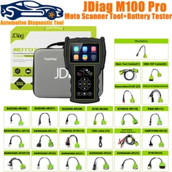 JDiag M100 Pro 23 cavi strumento diagnostico per moto strumento diagnostico per guasti Scanner OBD2 per KT-M/Hond-a/Yamah-a/Kawasa-ki