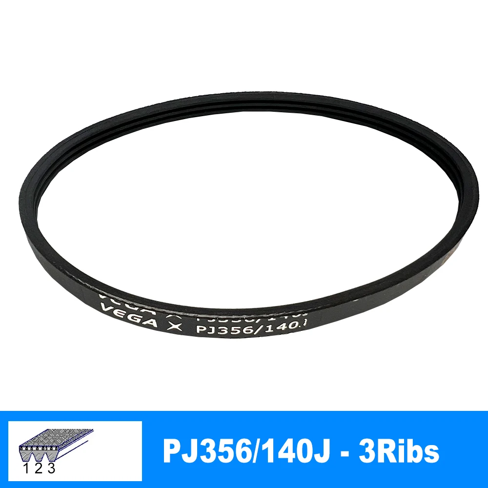 Courroie Striée Ceinture Nervurée PJ 350J 355J 360J 365J 370J 375J 380J 385J 390J 395J 400J, Tapis Roulant, pour Vélo De Sport, d'exercice Ceinture Transmission (Couleur : 400J-PJ1016, Size