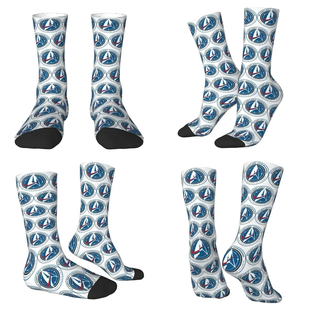 Star Treks Science Fiction TV Series Socks Harajuku High Quality Stockings All Season Long Socks for Man Woman Valentine's Day