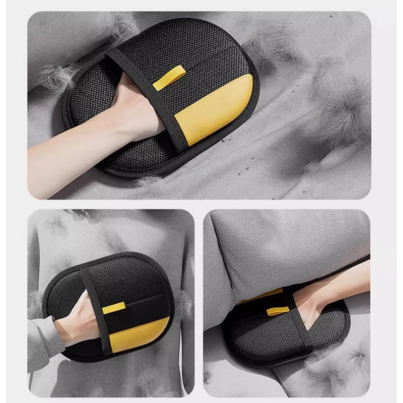 Pet Hair Remover Electrostatic Glove, Pets Grooming Gloves, High-Efficiency Pets Hairs Removal Gloves, Cat Hairs Removal Tool