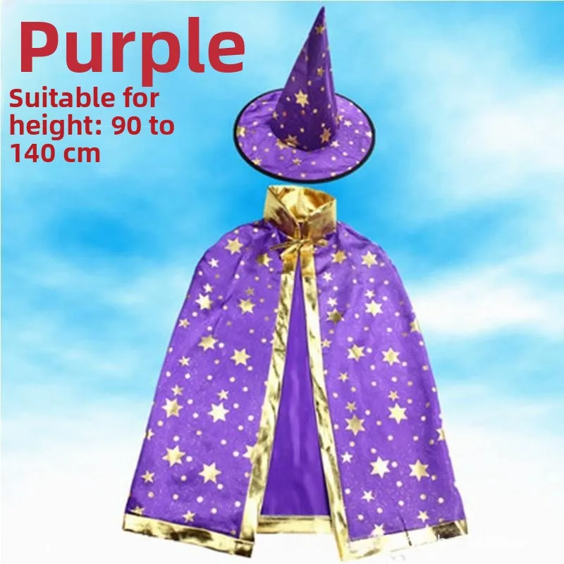 ชุดแม่มดประดับตราทองคำห้าดาว สำหรับการแสดงบนเวทีแบบดั้งเดิมของจีน ผ้าฝ้าย เหมาะสำหรับการเต้นรำและการแสดงบนเวทีสำหรับเด็ก