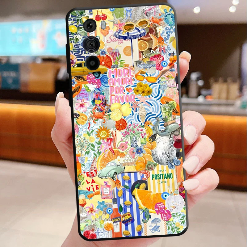 حافظة صيفية على شكل زهرة الليمون من Ocaen Beach لهاتف Motorola Edge 50 40 Pro 60 50 40 30 Ultra Neo Fusion Moto G Play G Stylus G Power G #5