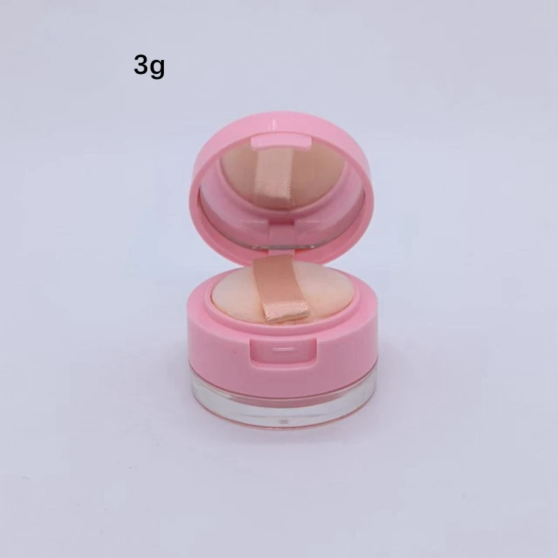 Travel Makeup Companion! Mini Round Compact, 3g/5g Refillable Case for Loose & Pressed Powder, Blush. Lightweight & Pocket-Sized