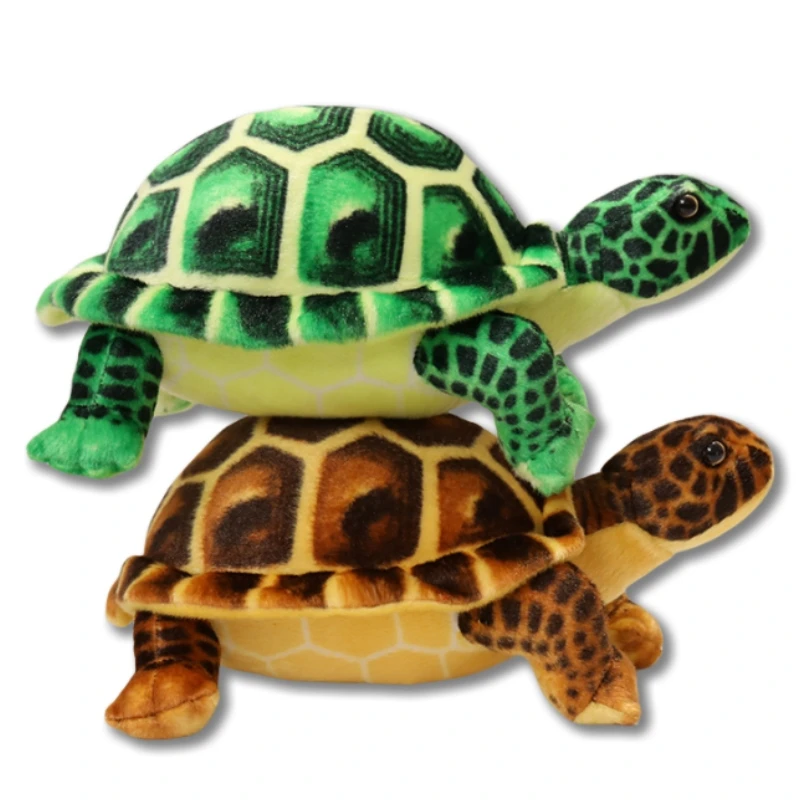 Cute Simulation Turtle 30 cm Brown Green European Turtle Brazilian Turtle Looks Like The Real Stuffed Animals Decorate The Room