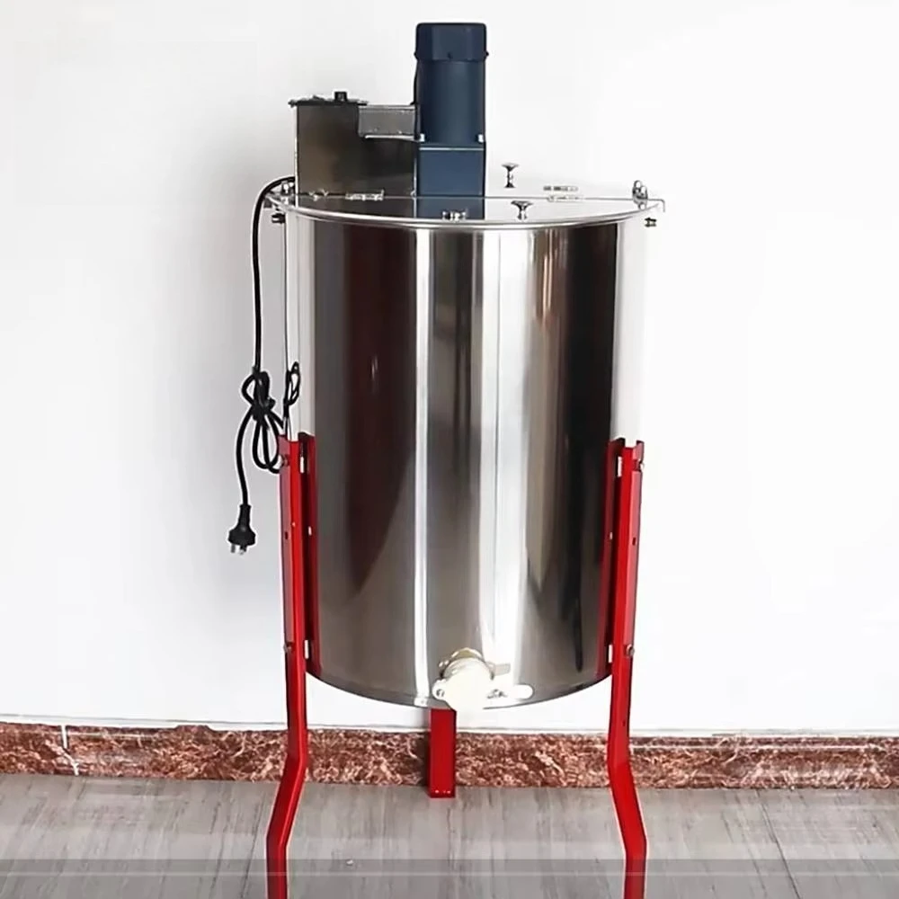 Honey Centrifuge Price Electric Motor 4 Frame Automatic Honey Extractor Stainless Steel