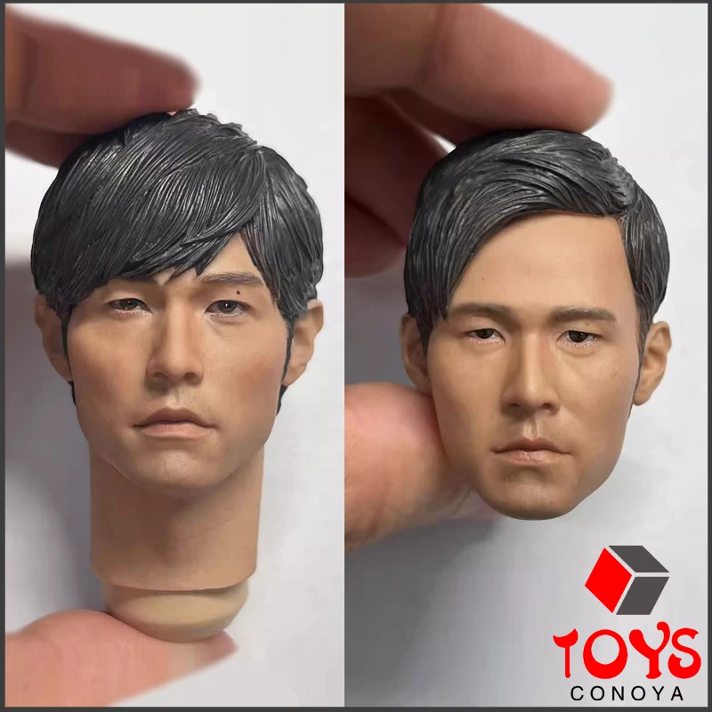 

1/6 Scale Asian Singer Jay Chou PVC Head Sculpt Model Fit 12'' Male Soldier Action Figure Body Dolls