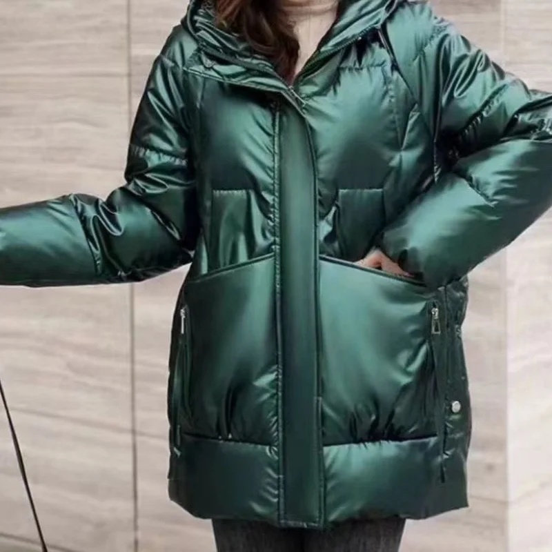 Oversized 2023 Nieuwe Winterjas Met Lange Mouwen, Capuchon, Katoenen Jas Met Capuchon, Dikkere Warme Bovenkleding Winterjas