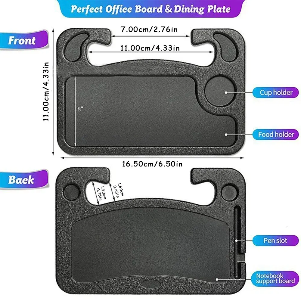 Portable Universal Drinks Holder With Multifunctional Table Desk Notebook Eat Work Cart Drink Coffee Holder Car Steering Wheel image 5